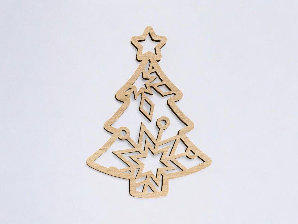 MDF Christmas Tree Cutout