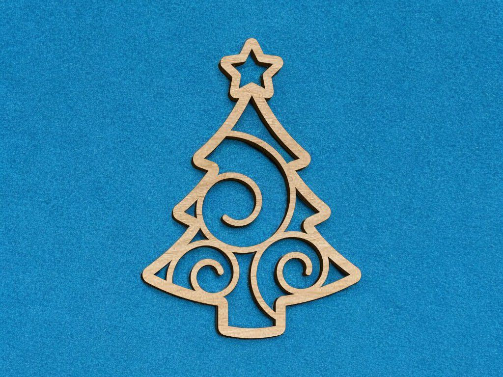 MDF Christmas Tree Cutout