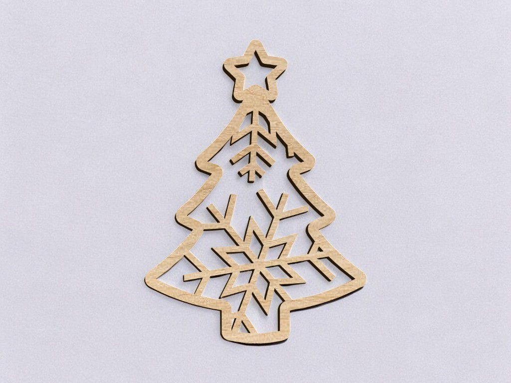 MDF Christmas Tree Cutout