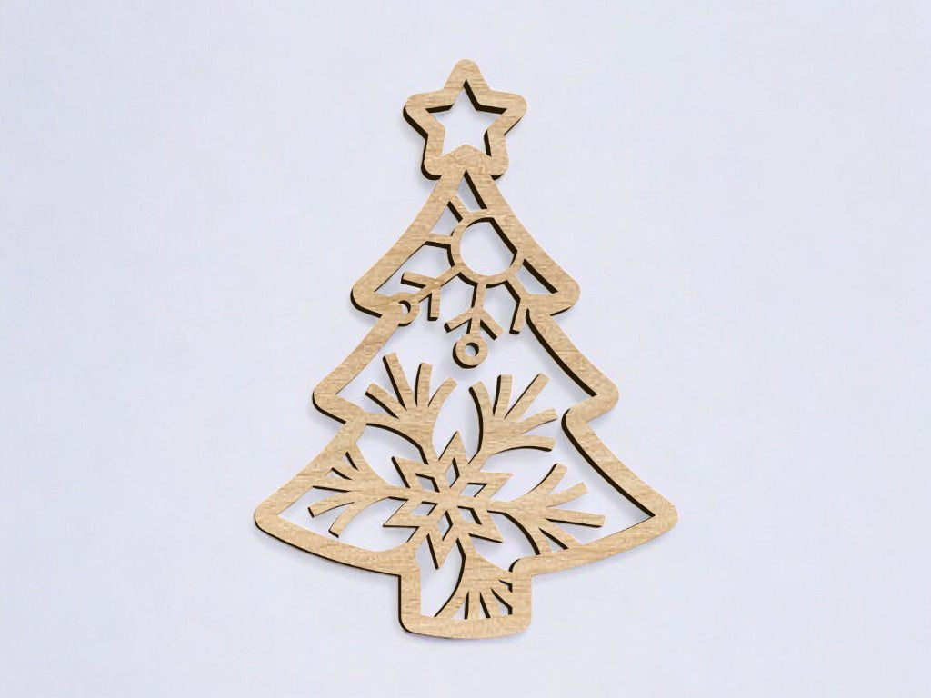 MDF Christmas Tree Cutout