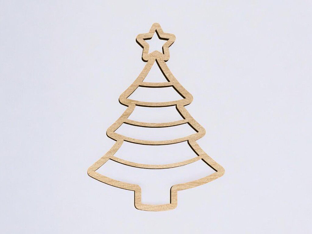 MDF Christmas Tree Cutout